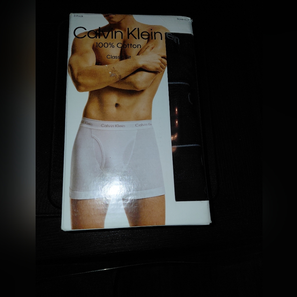 Calvin Klein Men's Cotton Classic Black Boxer Briefs Size 2XL 3 Pack